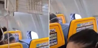 Horror en el aire: una ventanilla se rompe y casi succiona a un pasajero