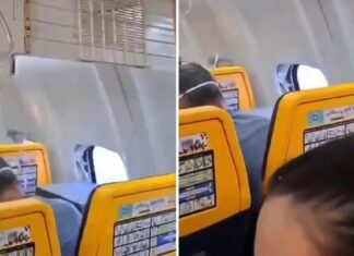 Horror en el aire: una ventanilla se rompe y casi succiona a un pasajero