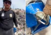 Detienen en Venezuela al policía que intentó robarse dólares entre los escombros