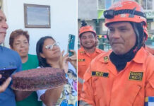 Vecinos celebran cumpleaños de rescatista salvadoreño en Venezuela
