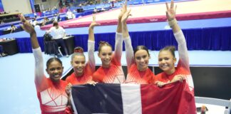 Equipo gimnasia femenina de RD consigue medalla de bronce en Juegos SD 2026