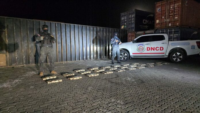 DNCD ocupa 321 paquetes de presunta cocaína ocultos en contenedor en Caucedo
